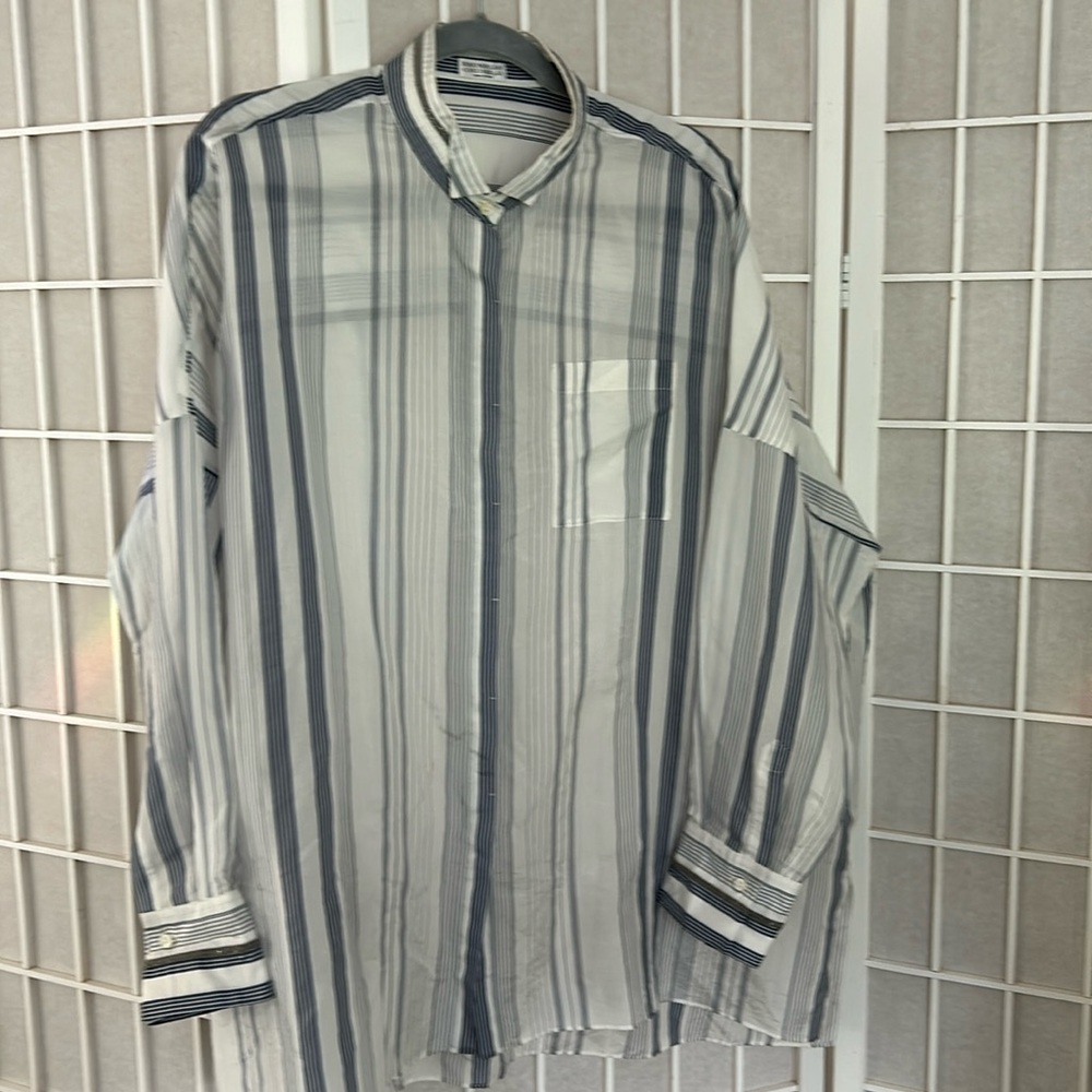 Brunello Cucinelli Silk Shirt Sz 3XL